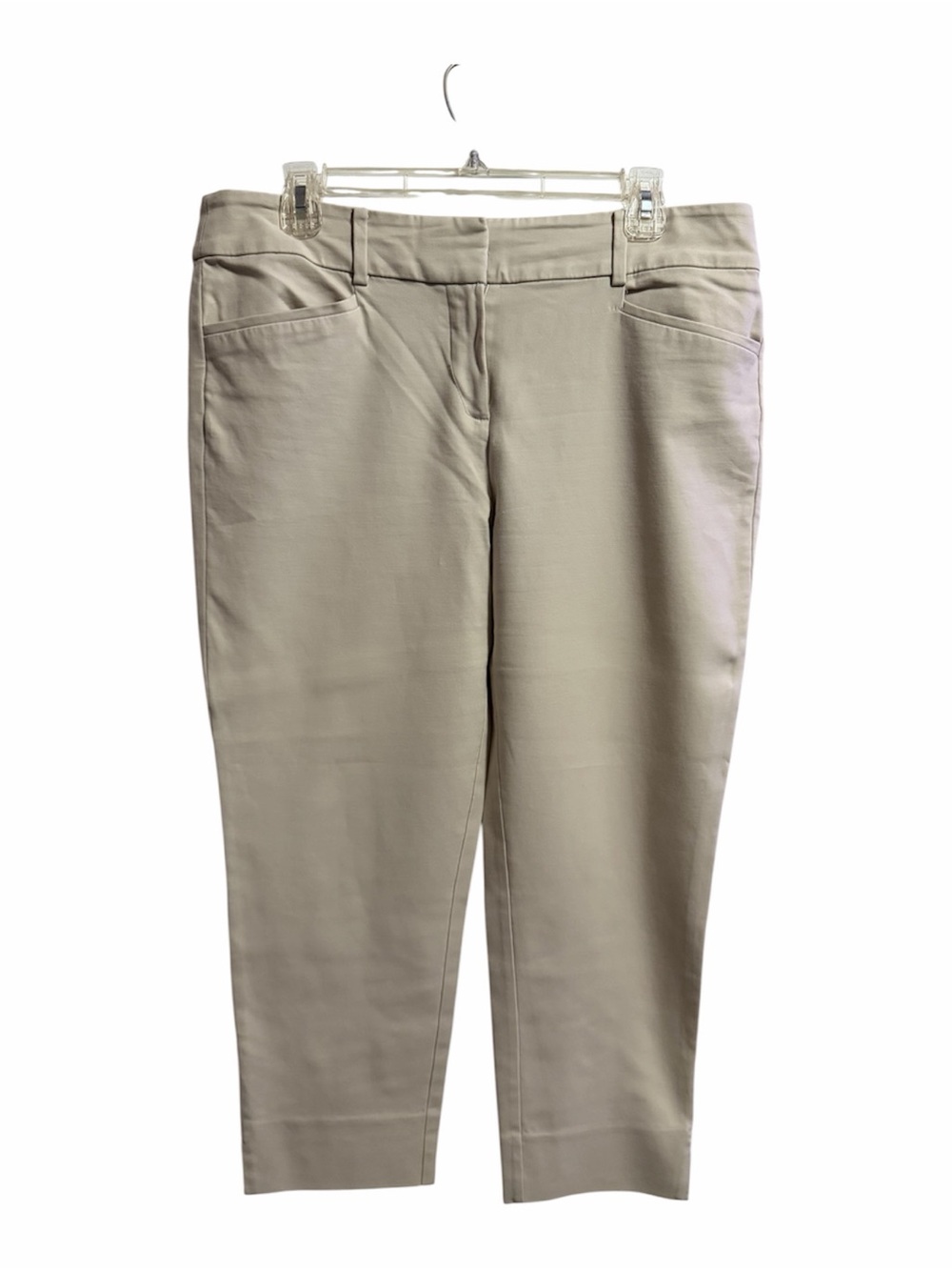 Ann Taylor Loft Riviera Cropped Marisa Fit Sz 10 Women's White Pants
